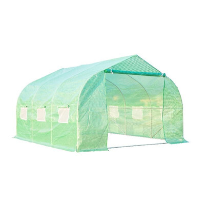 

12ft x 10ft x 7ft Portable Walk-In Garden Greenhouse - Deep Green