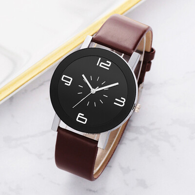 

〖Follure〗Casual Fashion Monochrome Simple Digital Scale Disc Belt Strap Ladies Watch