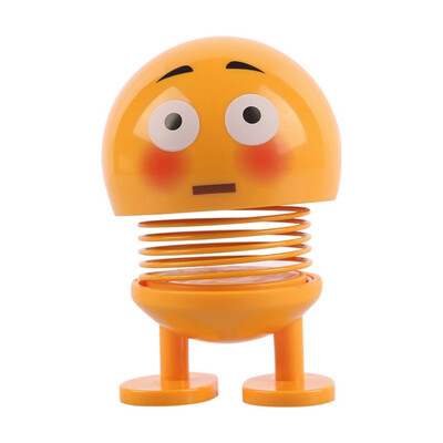 

Shaking Head Toys Car Dashboard Decor Cute Cartoon Funny Emoji Wobble Head Robot car decoration car accessories interior