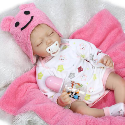 

22in Reborn Baby Rebirth Doll Kids Gift Cloth Material Body