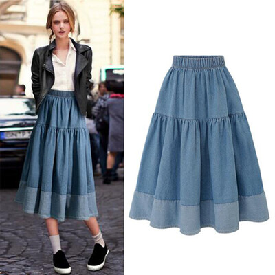 

Roseonmyhand Womens Summer High Waist Denim Skirt Casual Skirt Skirt Skirt Joker Skirt
