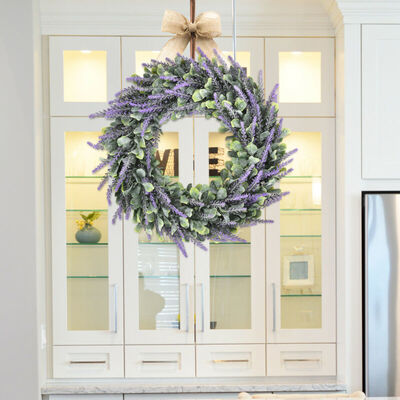 

Artificial Plant Flower Garland Lavender For WeddingStage Living Room Decor