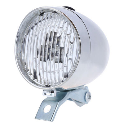 

Bicycle Bike 3 LED Front Light Headlight Vintage Flashlight Lamp Torch Cycle Big Capacity Super Bright