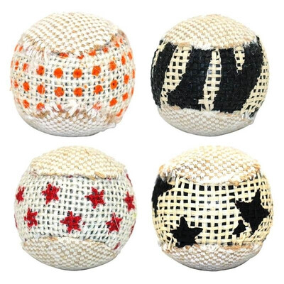 

4pcsbag Ball Cat Toy Interactive Cat Toys Play Chewing Rattle Scratch Catch Pet Kitten Cat Exercise Toy Balls Pet-Supplies
