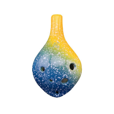 

6 Holes Ceramic Ocarina Alto C Wine Bottle Style Musical Instrument with Lanyard Music Score For Music Lover&Learner