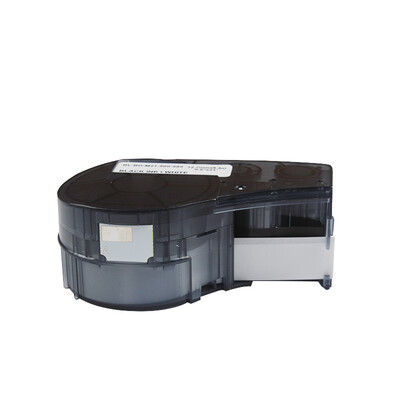 

Label tape Black on White M21-500-595-WT Vinyl Compatible for Brady BMP21 Plus label tape Printer