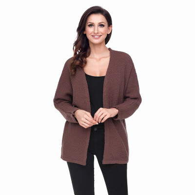 

Cardigan long-sleeved warm casual knit sweater coat