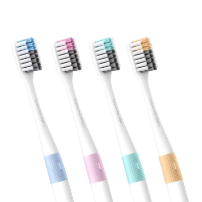 

Xiaomi 4pcs Toothbrushes Family Travel Soft Manual Operation Brush 4Colors