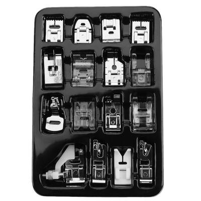 

16pcs Mini Knitting Blind Stitch Presser Foot Kit Home Sewing Machine Feet