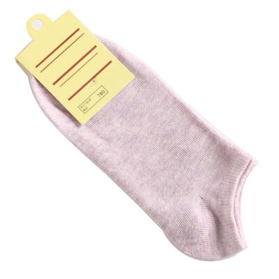 

Casual Women Solid Color Elastic Cotton Breathable Low Cut Ankle Boat Socks