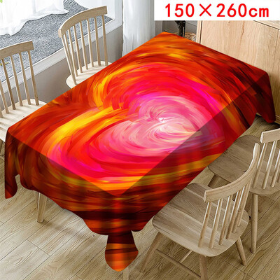 

Toponeto Valentines Tablecloth Print Rectangle Table Cover Holiday Party Home Decor