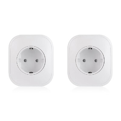 

Pack of 2 WiFi Mini Smart Socket EU Plug AC100-240V 10A Remote Control Smart Timing Switch Compatible with AlexaGoogle Assistant