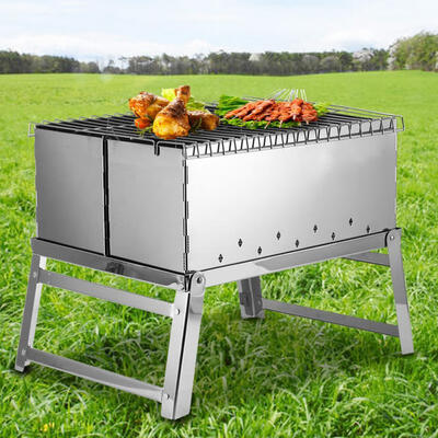 

Greensen Stainless Steel Charcoal Grill Kebab BBQ Portable Folding Barbecue Stove