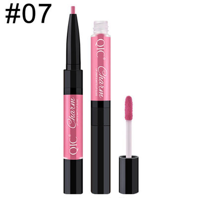 

Women Double Head Silky Matte Lip Liner Gloss Waterproof Long Lasting Lipstick
