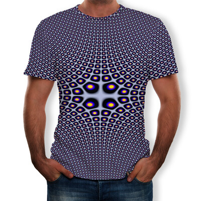 

Summer Mens 3D Digital Graphic Print T-Shirt Casual Short Sleeve O-neck Tee Tops