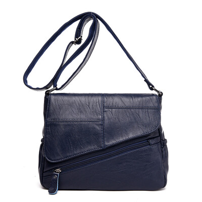 

New Female leather Messenger Bags Feminina Bolsa Leather Luxury Handbags Women Bags Designer 2018 Sac a Main Ladies Shoulder Bag