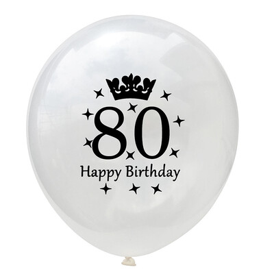 

FUNNYBUNNY 12 Inch Transparent Crown Birthday Latex Confetti Balloon 30 40 50 Birthday Balloon Birthday Party Decorations Adult