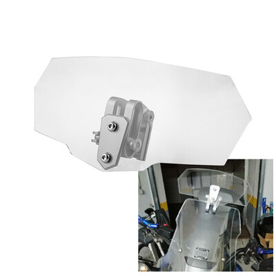 

Motorcycle Adjustable Clip Windshield Extension Spoiler Wind Deflector Universal