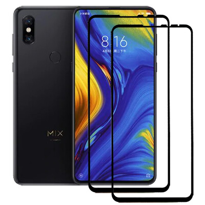 

2pcs Full Cover Tempered Glass Screen Protectors for Xiaomi Mi Mix 3