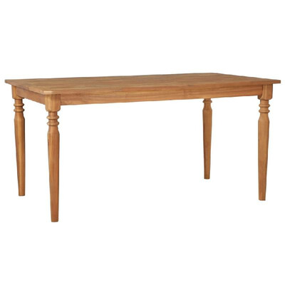 

Outdoor Dining Table Solid Acacia Wood 59"x354"x295"