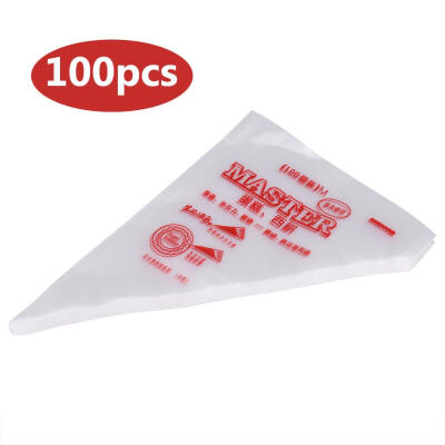 

Greensen 100pcs Food Grade Plastic Icing Piping Bags Pastry Fondant Cake Decorating Bag Tool