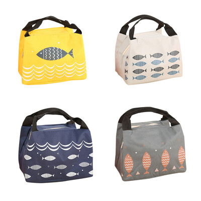 

Adorable Cartoon Picture Handbag Lunch Box Picnic Food Fruit Container Cooler Storage Bag