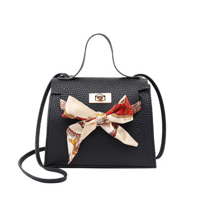 

New Style Women Handbags Fashion PU Leather Small Shoulder Bag Ladies With Ribbons Crossbody Bag Handbag Hasp Fashion Hot 2019