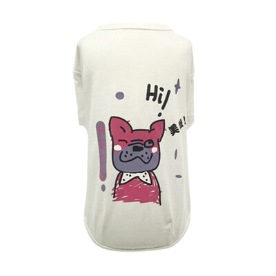 

Cartoon Puppy Vest Clothing Warm Dog Clothes Chihuahua French Bulldog Winter Dog Coat For Small Dogs Pet Cat Clothes
