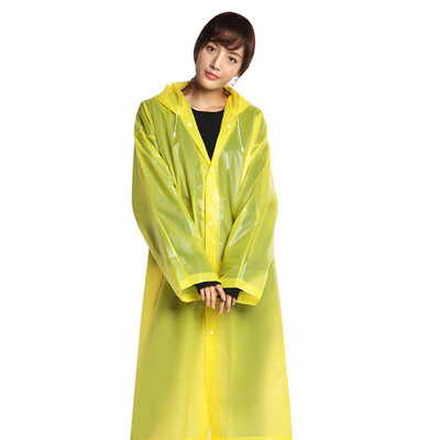 

JPGIF Raincoat Rain Poncho Transparent Hoodie Waterproof Portable Adult Non-disposable
