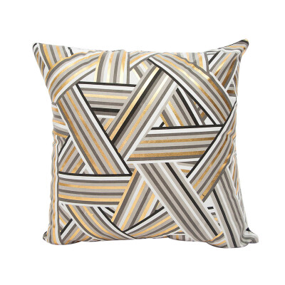 

Siaonvr Gold Foil Printing Pillow Case Sofa Waist Throw Cushion Cover Home Decor