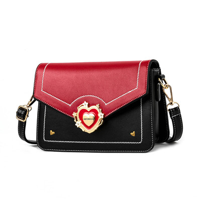 

Baggage girl fashion personality net red slanting girl love collision color Korean version single shoulder ins super hot bag