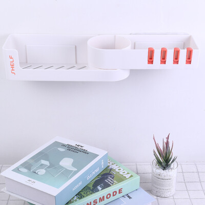 

Gobestart Creative Bathroom Shelf Free Punching Wall Hanging Bathroom Suction Wall