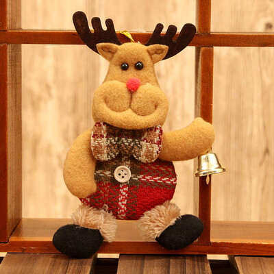 

〖Follure〗Christmas Ornaments Gift Santa Claus Snowman Reindeer Toy Doll Hang Decorations