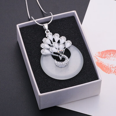 

Peacock long paragraph simple simple ladies necklace