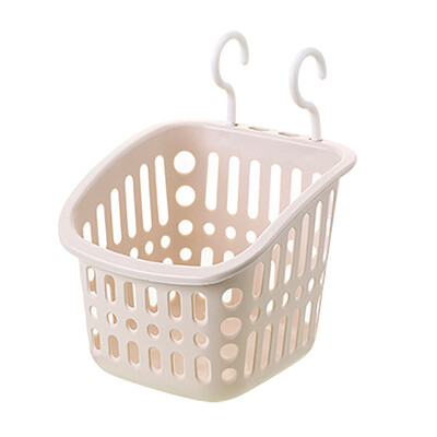 

Gobestart Plastic Hanging Shower Basket With Hook For Bathroom Kitchen Storage Holder