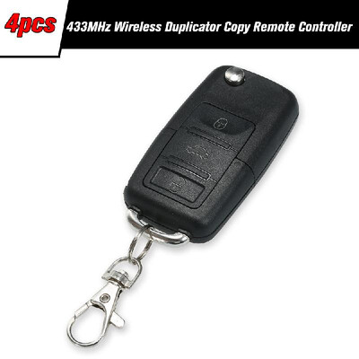 

433MHz Wireless Duplicator Copy Remote Controller Clone Remotes Copy Duplicator For Gadgets Car Home GarageBlack4 Packs