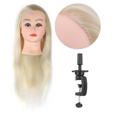 

Greensen Hairdressing Training Styling Practice Colors Wig Dummy Mannequin Head with Hair