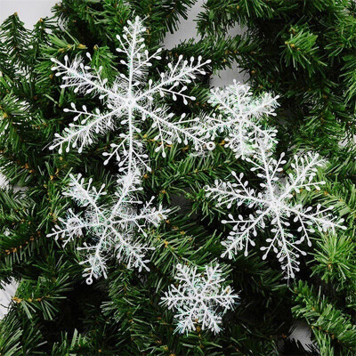 

New Classic White Snowflake Ornaments Christmas Holiday Party Home Decor