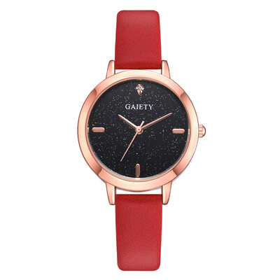 

GAIETY brand watch wish hot womens casual temperament rose gold frame fashion star watch