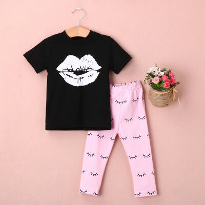 

2Pcs Newborn Baby Girl Clothes T-shirt TopsCute Pants Leggings Outfit Set