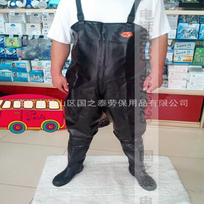 

Water pants thick wear-resistant fishing pants fishing pants waterproof clothing cowhide pattern piece water pants waterproof leat
