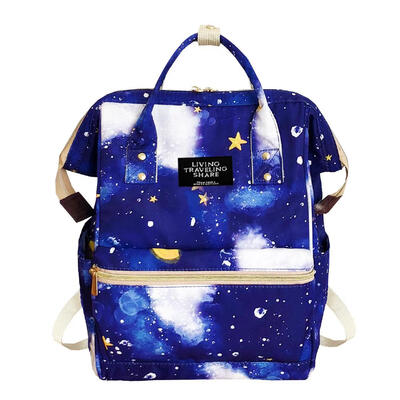 

Sky Zip Backpack Women Large Capacity Stylish School Canvas Casual Knapsack