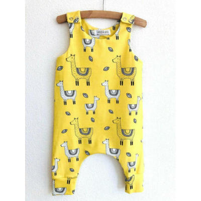 

UK Stock Newborn Baby Boys Girls Alpaca Romper Jumpsuit Hat Outfit Playsuit Set