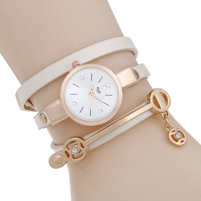 

Hot new ladies winding watch scale diamond pendant quartz watch