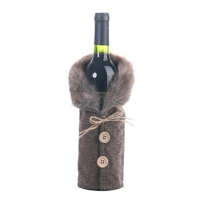 

Wine Bottle Cover Christmas Decorations Festival Decoration of Hotel Restaurant