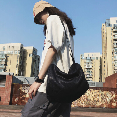 

Sports Harbour Wind Bag Girl Slant Bag Large Capacity ins Cool Hip Hop Single Shoulder Bag Girl Street Tide