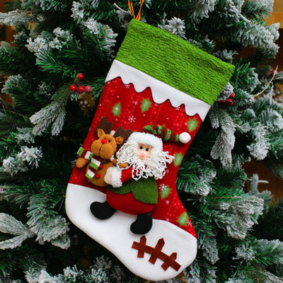 

〖Follure〗Christmas Xmas Tree Hanging Party Tree Decor Elk Candy Stocking Gift Candy Bags