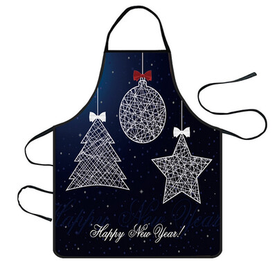 

Toponeto Christmas Decoration Waterproof Apron Kitchen Aprons Dinner Party Apron
