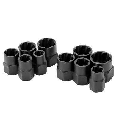 

10pcs Set Damaged Bolt Nut Screw Remover Tool Kit Extractor Removal Tools