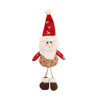 

Christmas Tree Ornaments Santa Claus Snowman Reindeer Toy Doll Hanging Decor